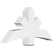 Ekena Millwork Davenport Architectural Grade PVC Gable Bracket, 48"W x 24"H x 6"D x 6"F, 12/12 Pitch GBP048X24X0606DAV00 - alternate 1